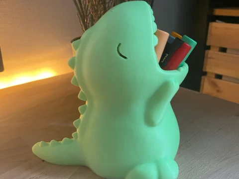 Dinosaur T-REX Pencil Holder 3d model