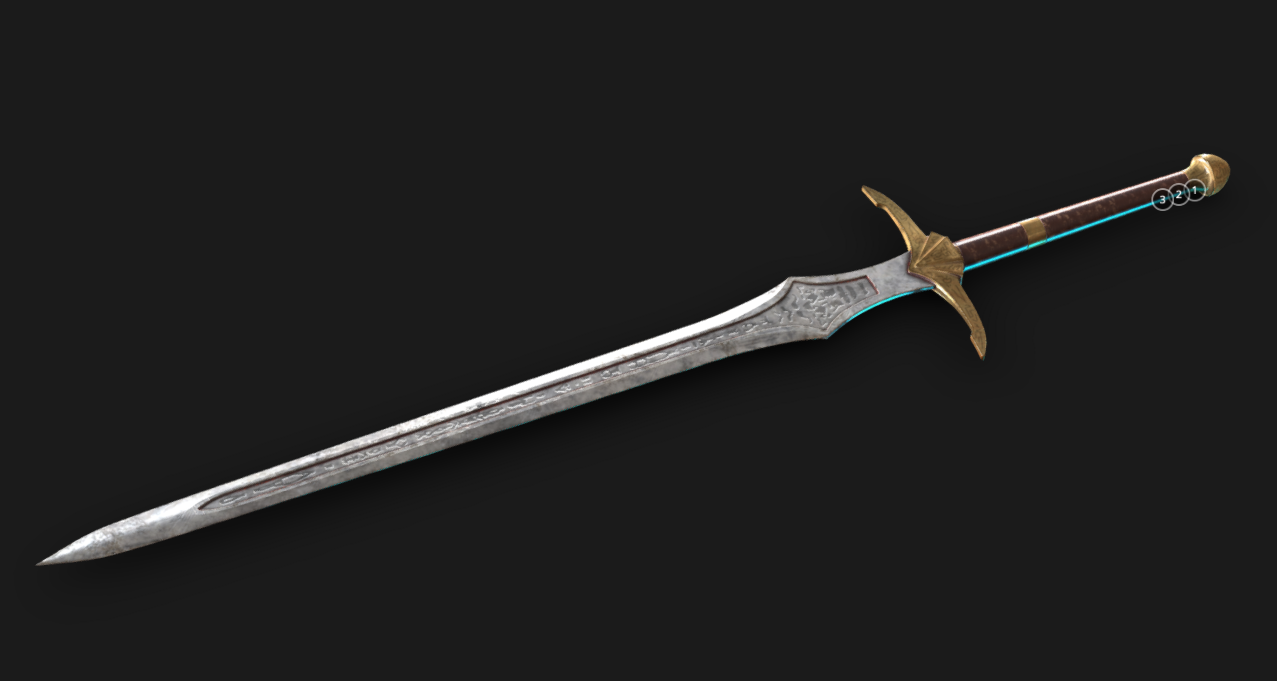 Fantasy Sword 3d model