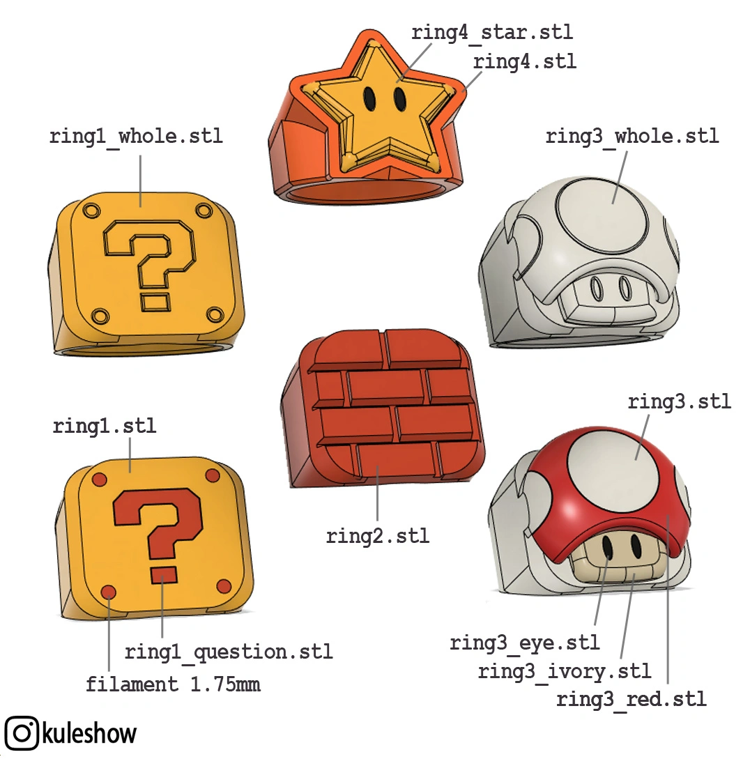 Mario Rings4 3d model