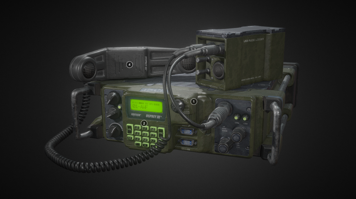 Military Radio 3d model