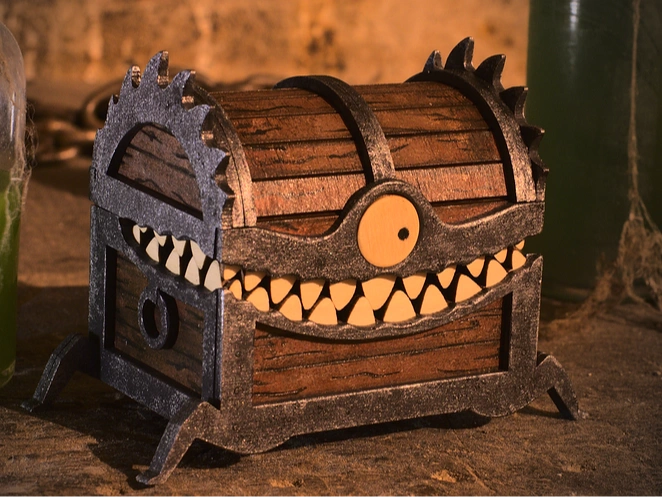 NO AMS Monster Treasure Chest 3d model