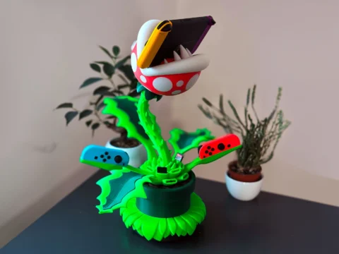 Piranha Plant Switch Dock (Charging and TV - Hub) 3d model