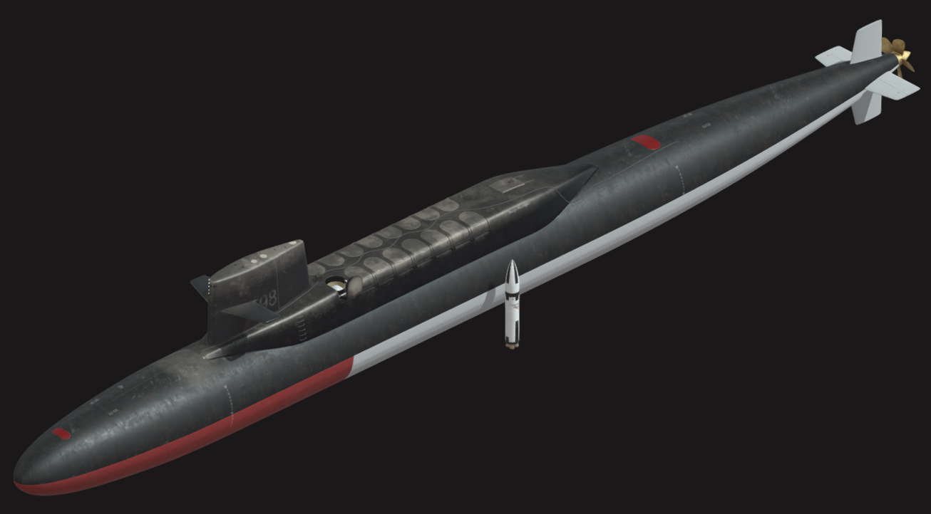 SSBN 598 George Washington 3d model