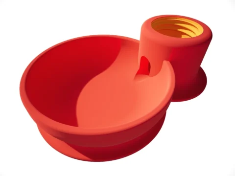 Self-Filling Pet Water Bowl 3d model