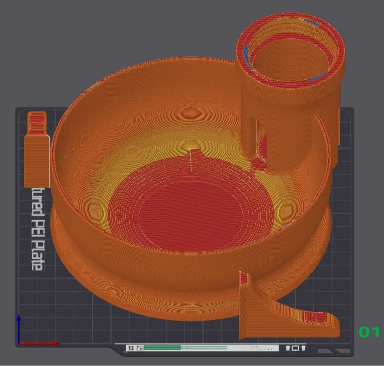 Self-Filling Pet Water Bowl 5L Bottle 3d model