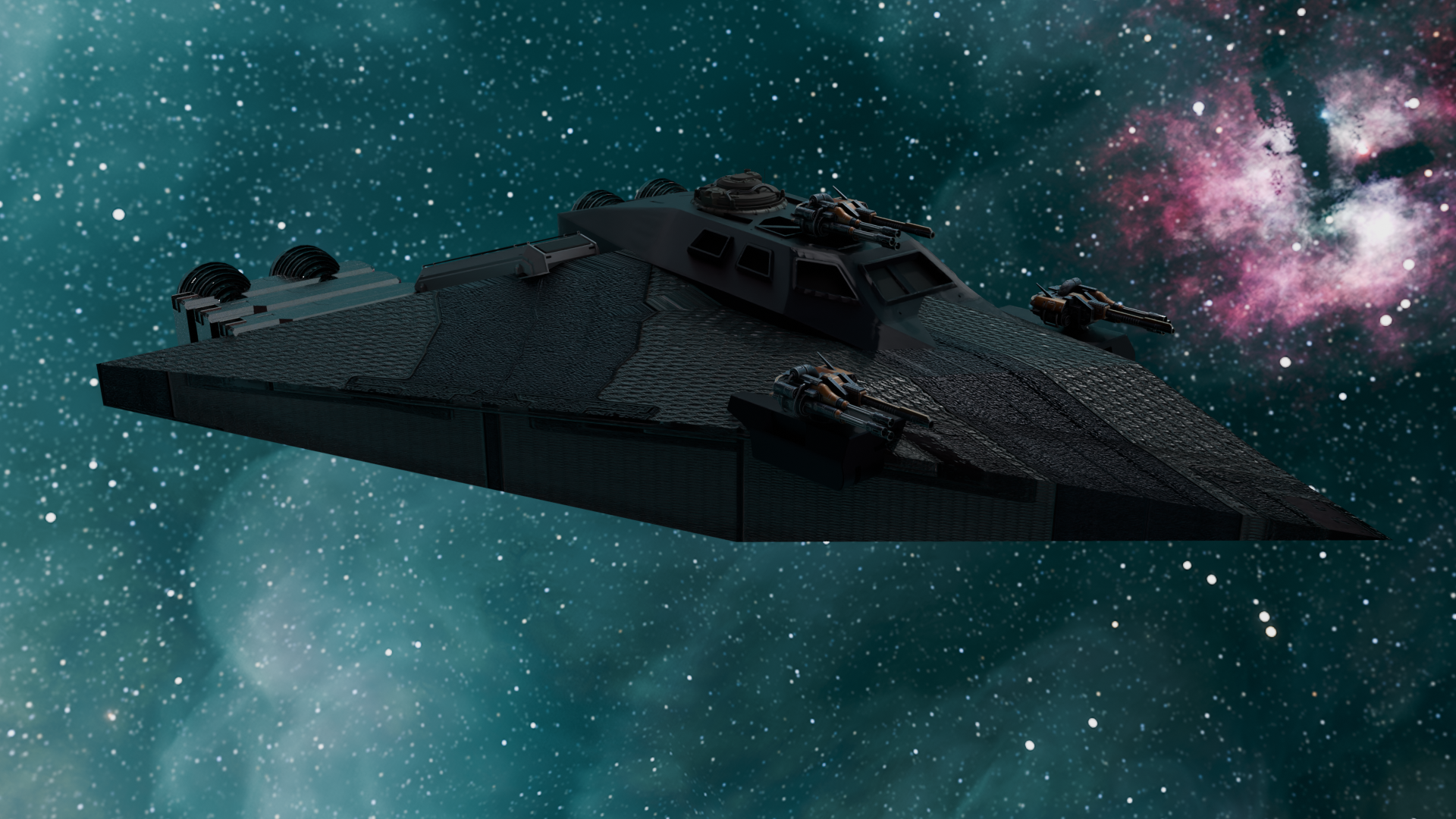 Stealth Spaceship JJ-2 3d model