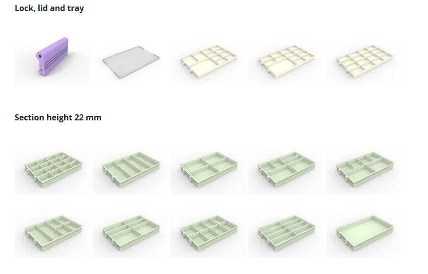 Tiered Storage Box5 3d model