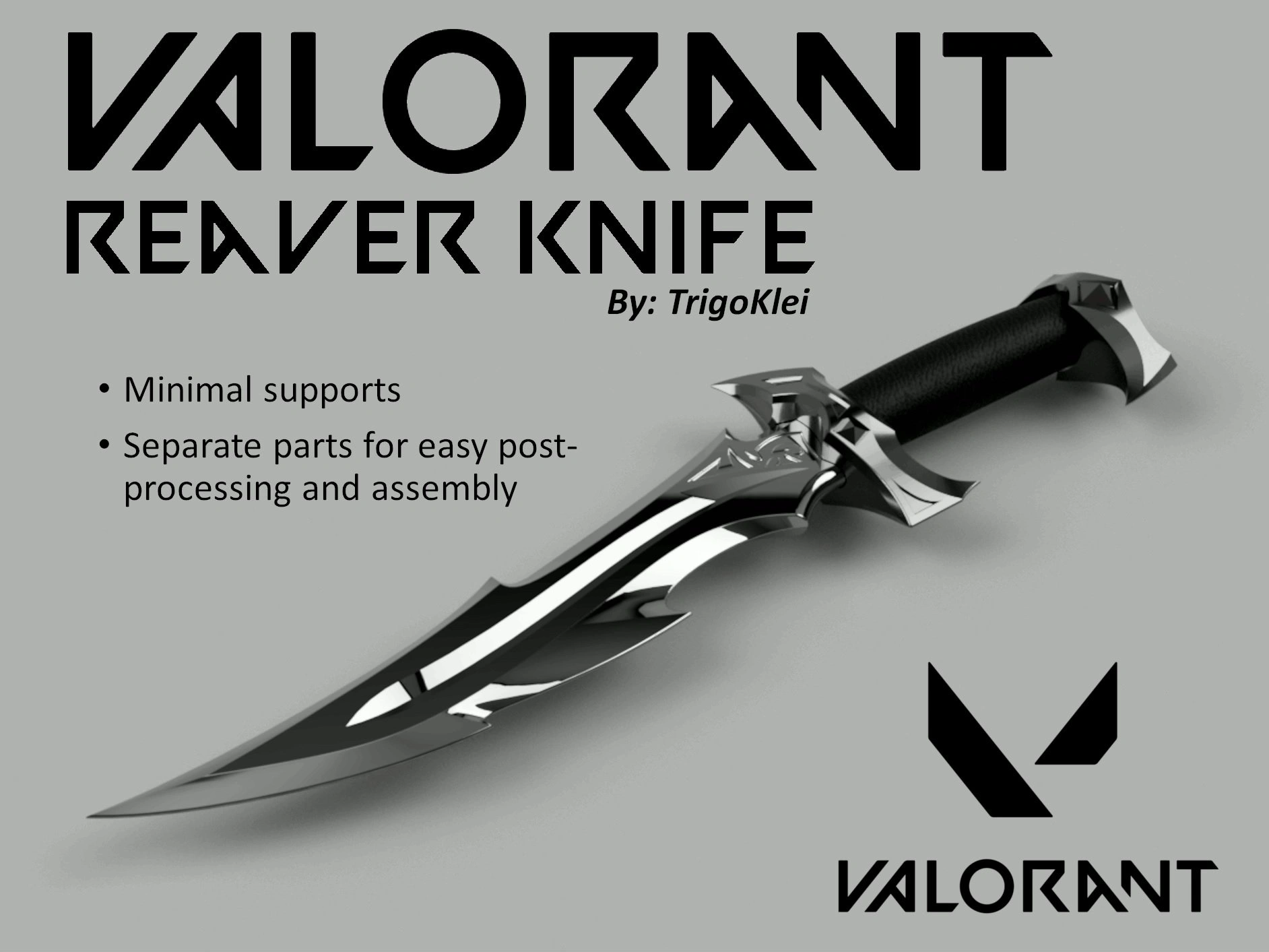Valorant Reaver Knife 3d model