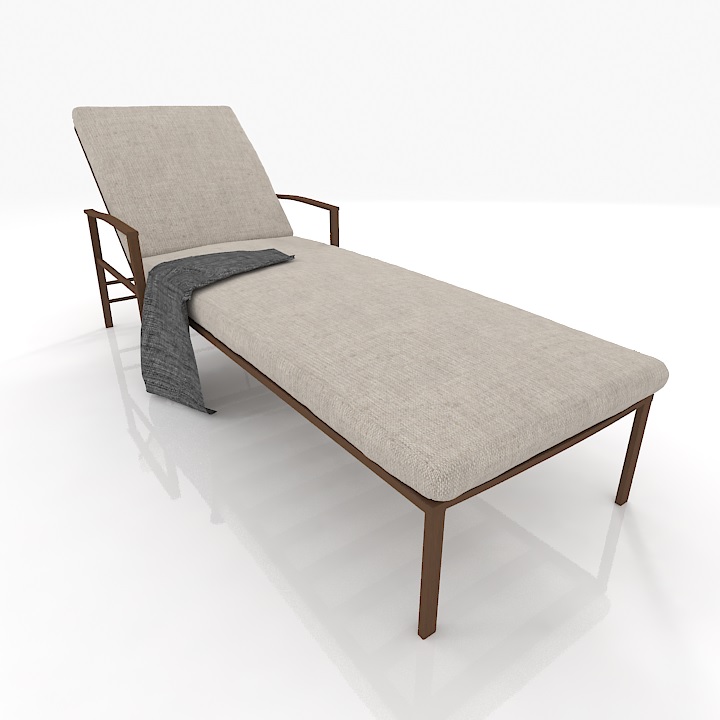 Ventana Restoration Hardware Lounge Sunbed 3d model
