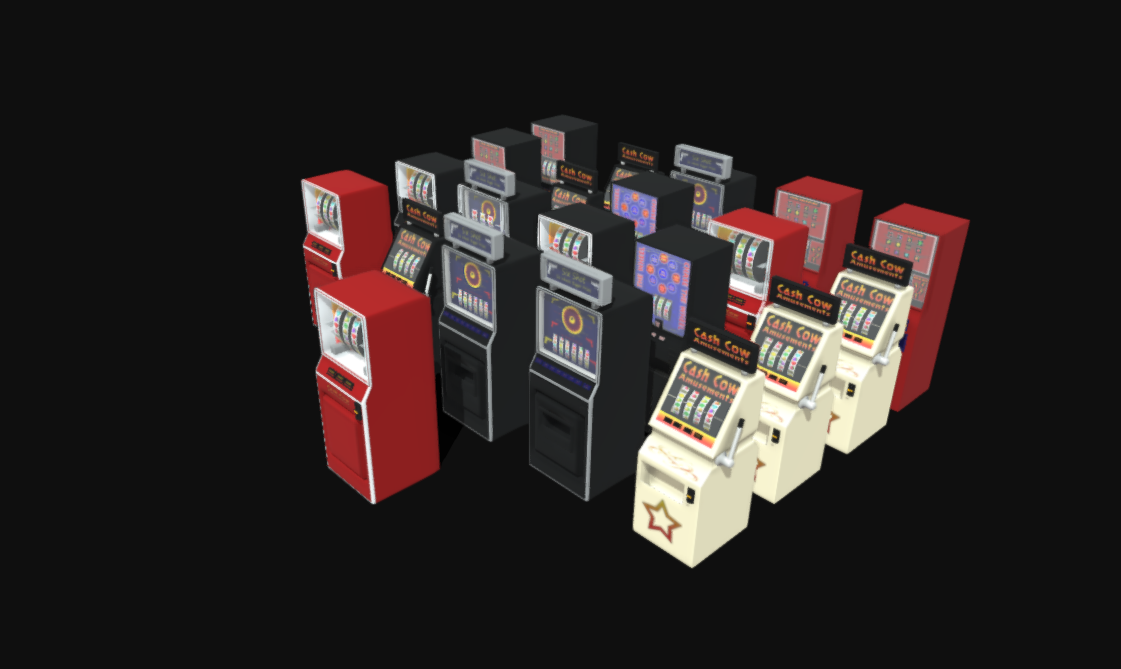 slot machine 3d model