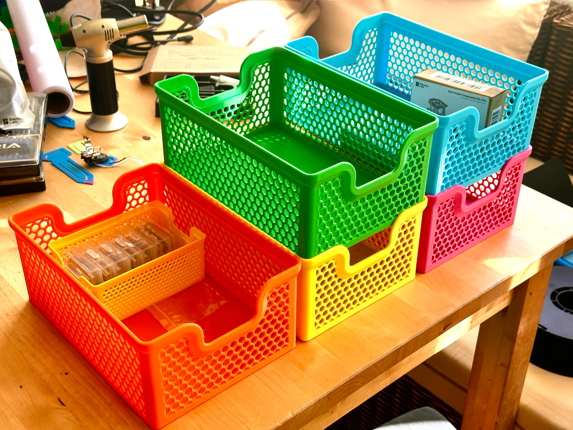 170x240mm Large Stacking Basket - Eternity Labs 3d model