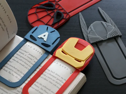 Avengers Bookmarks 3d model