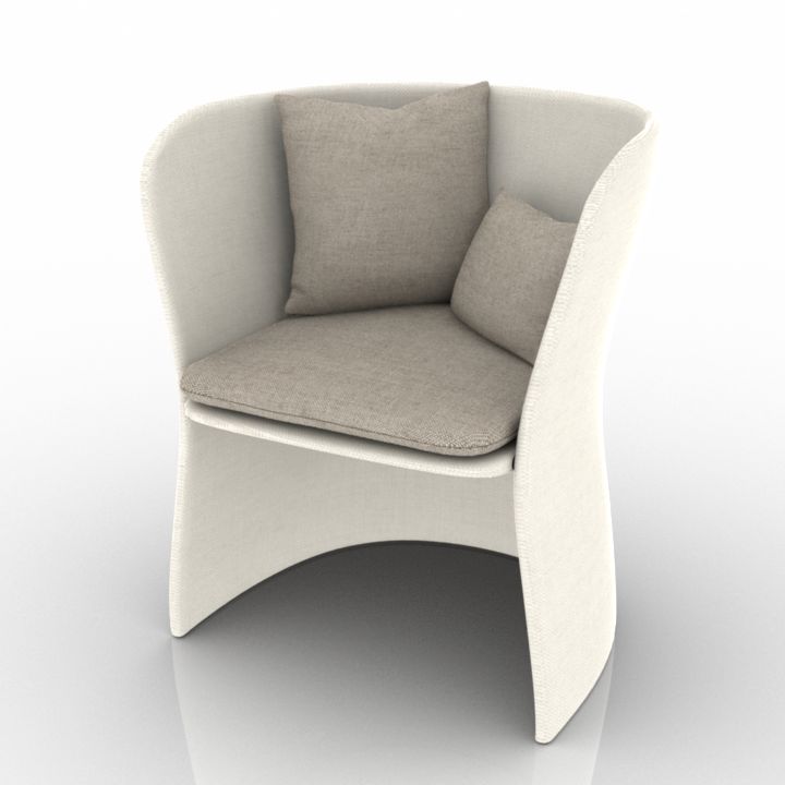 B&B Italia Canasta Chair 3d model