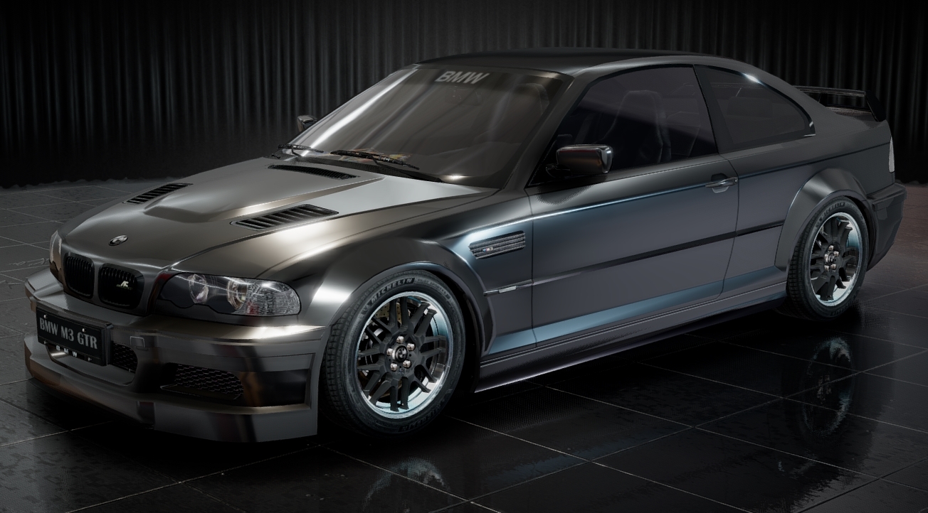 BMW M3 GTR E46 Street ACschnitzer BlackEdition 3d model