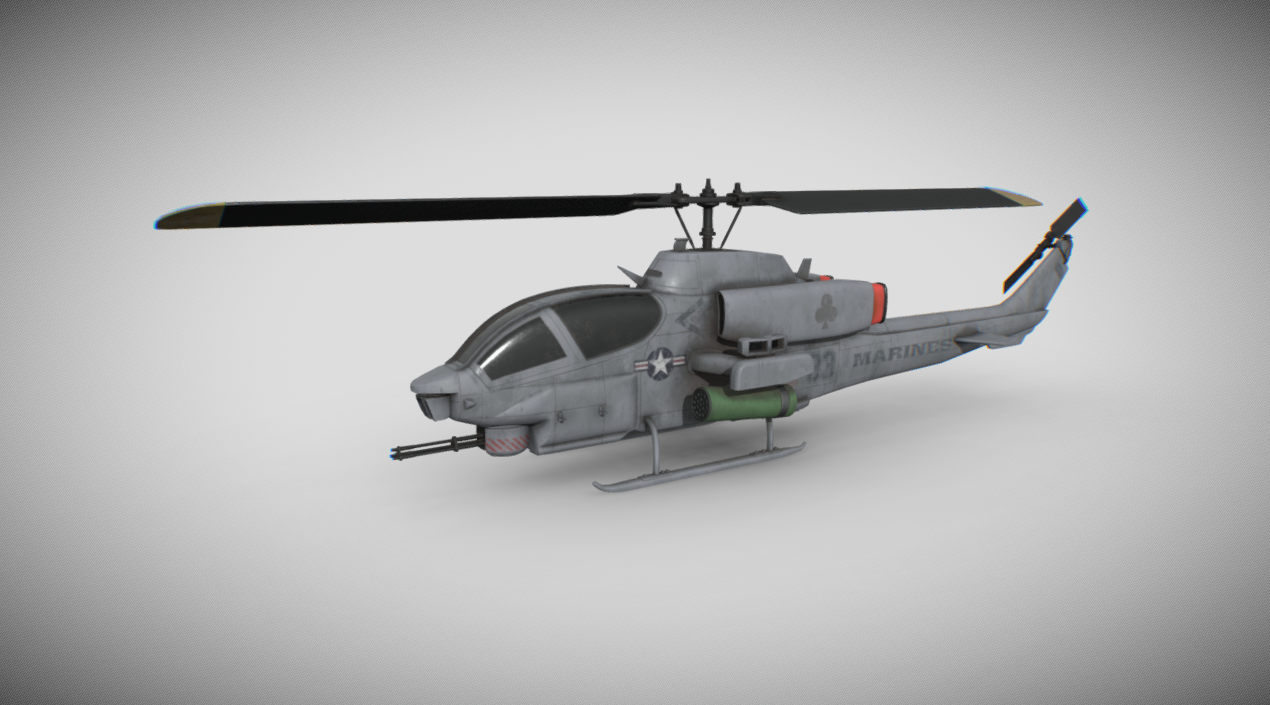 Bell AH-1 SuperCobra 3d model