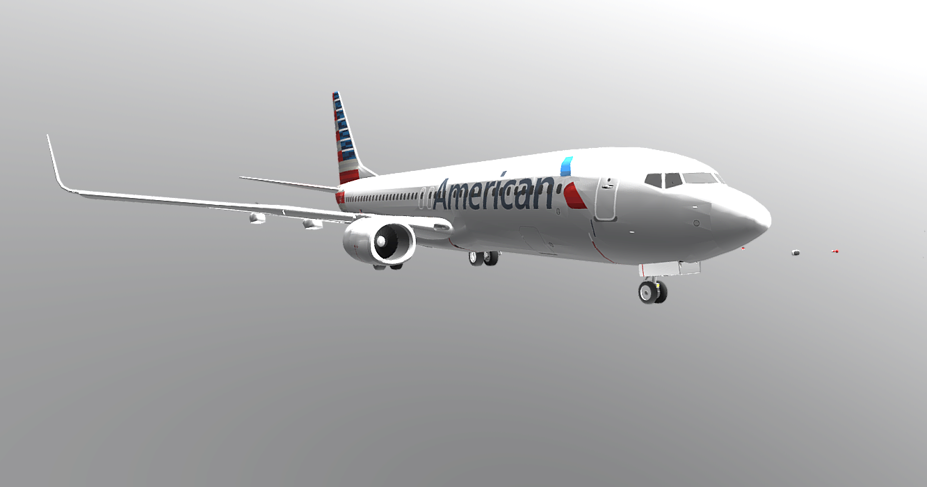 Boeing 737 American Airlines 3d model