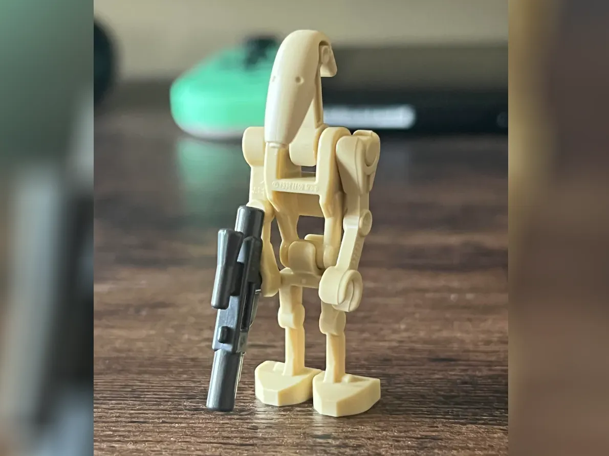 Brick StarWars Battle Droid With Gun 3d model