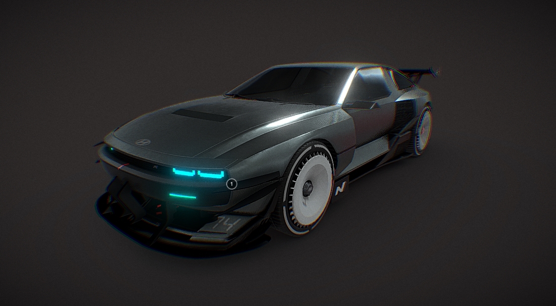 Custom Hyundai N Vision 74 3d model