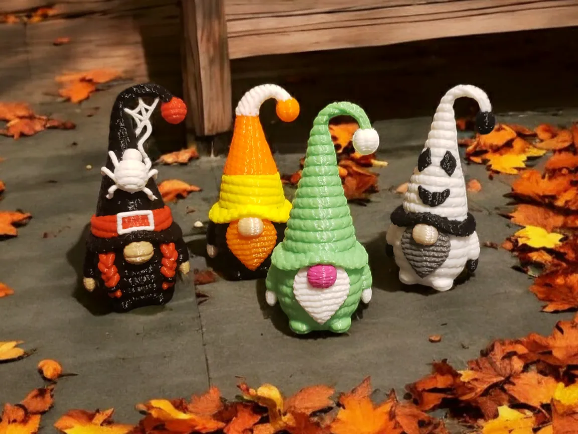 Cute crochet gnome 3d model