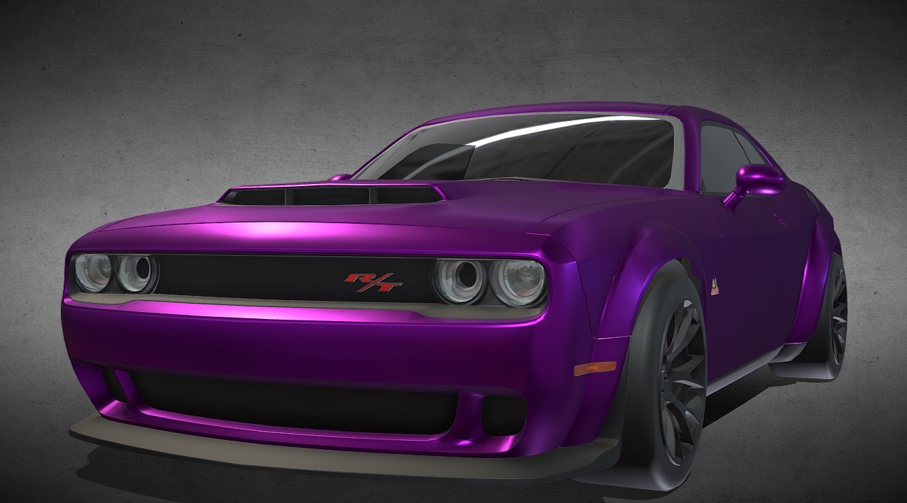 Dodge Challenger R/T Scat Pack Widebody 3d model