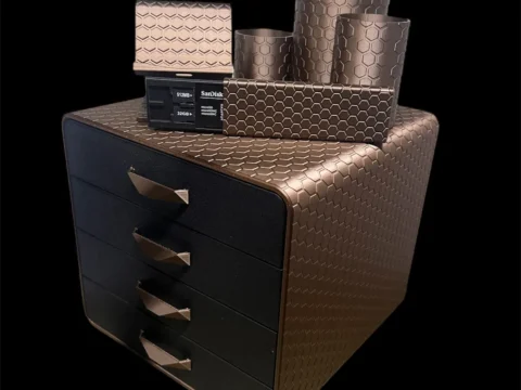 Drawer Box Honeycomb 3d model