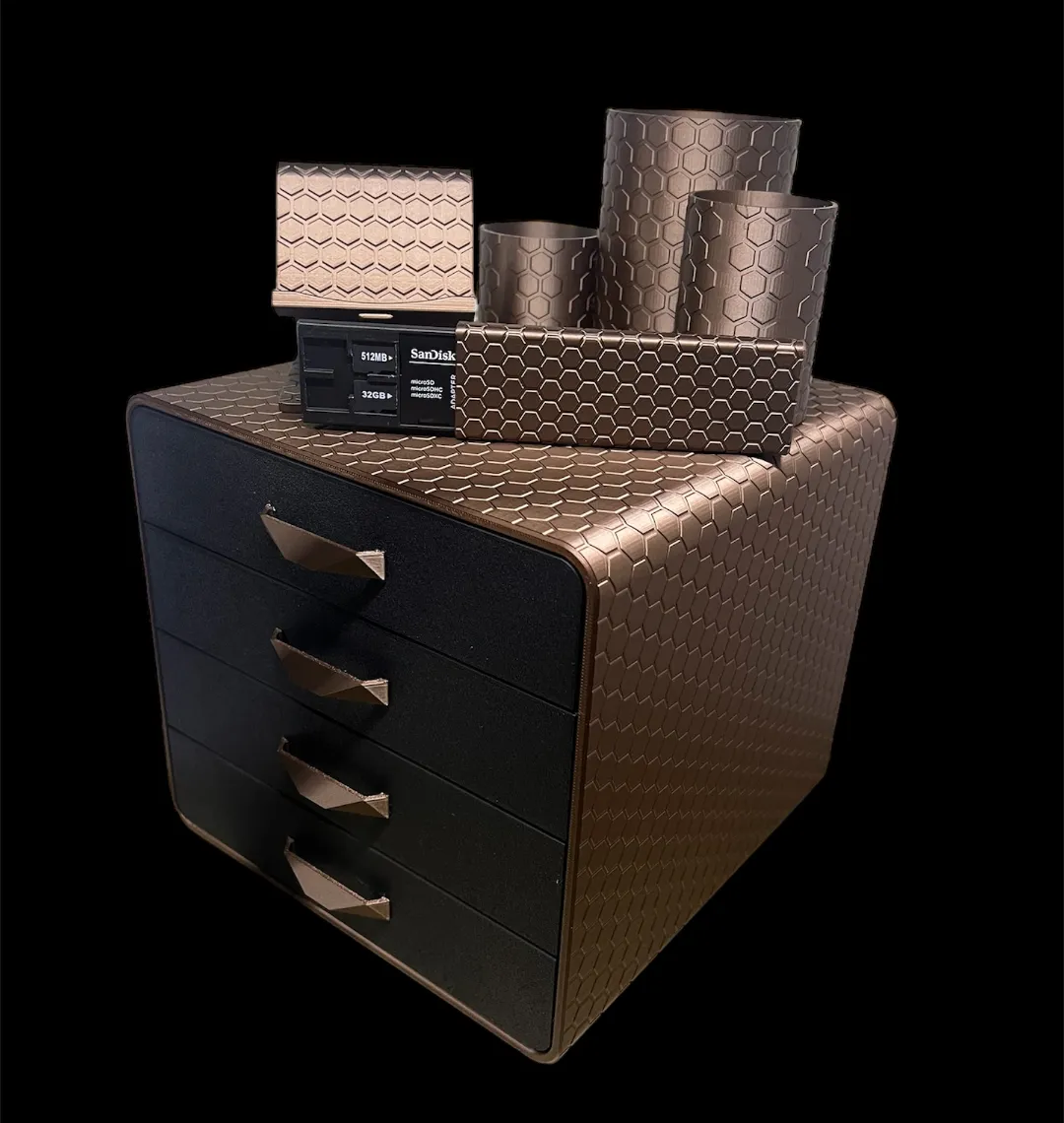 Drawer Box Honeycomb 3d model