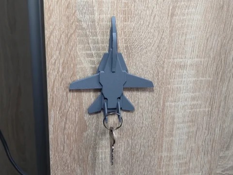 F14 Tomcat key holder - Moveable wings 3d model