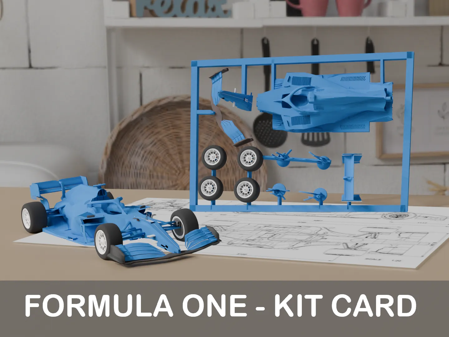 Formula One - Kit Card 3d model