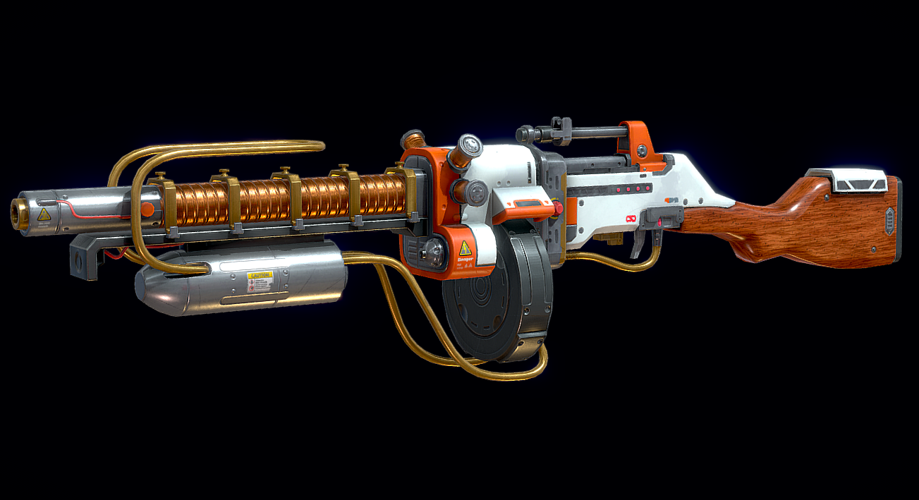 Helldivers 2 electric weapon 3d model