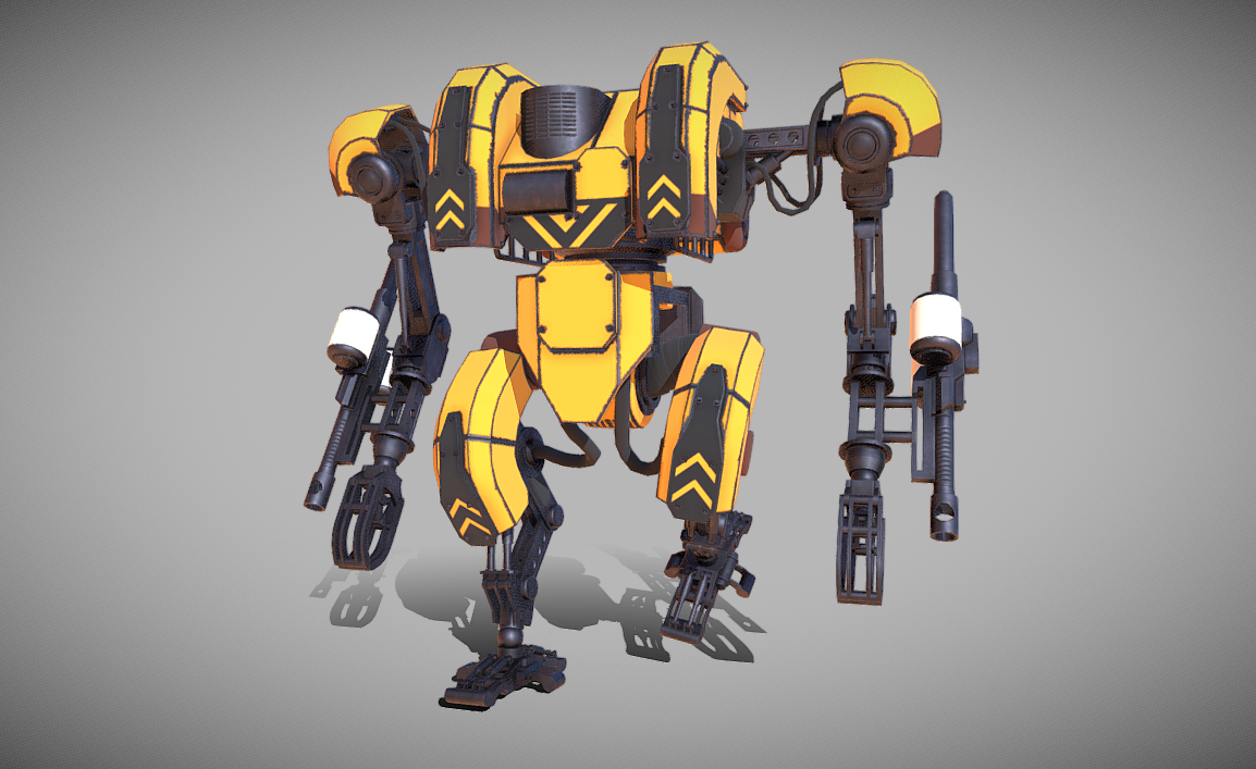 Light Assault Mech 3d model