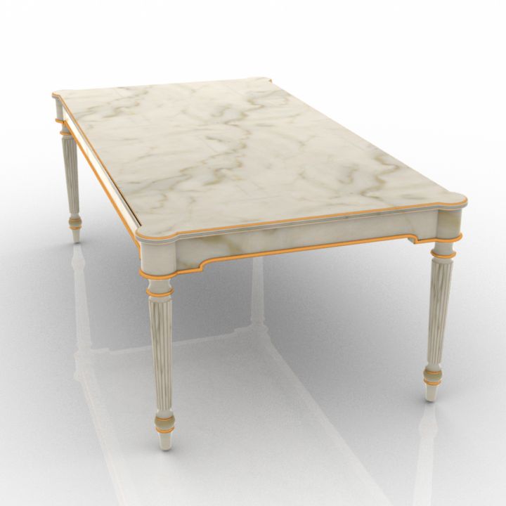 Louis XVI Neoclassical Table 3d model
