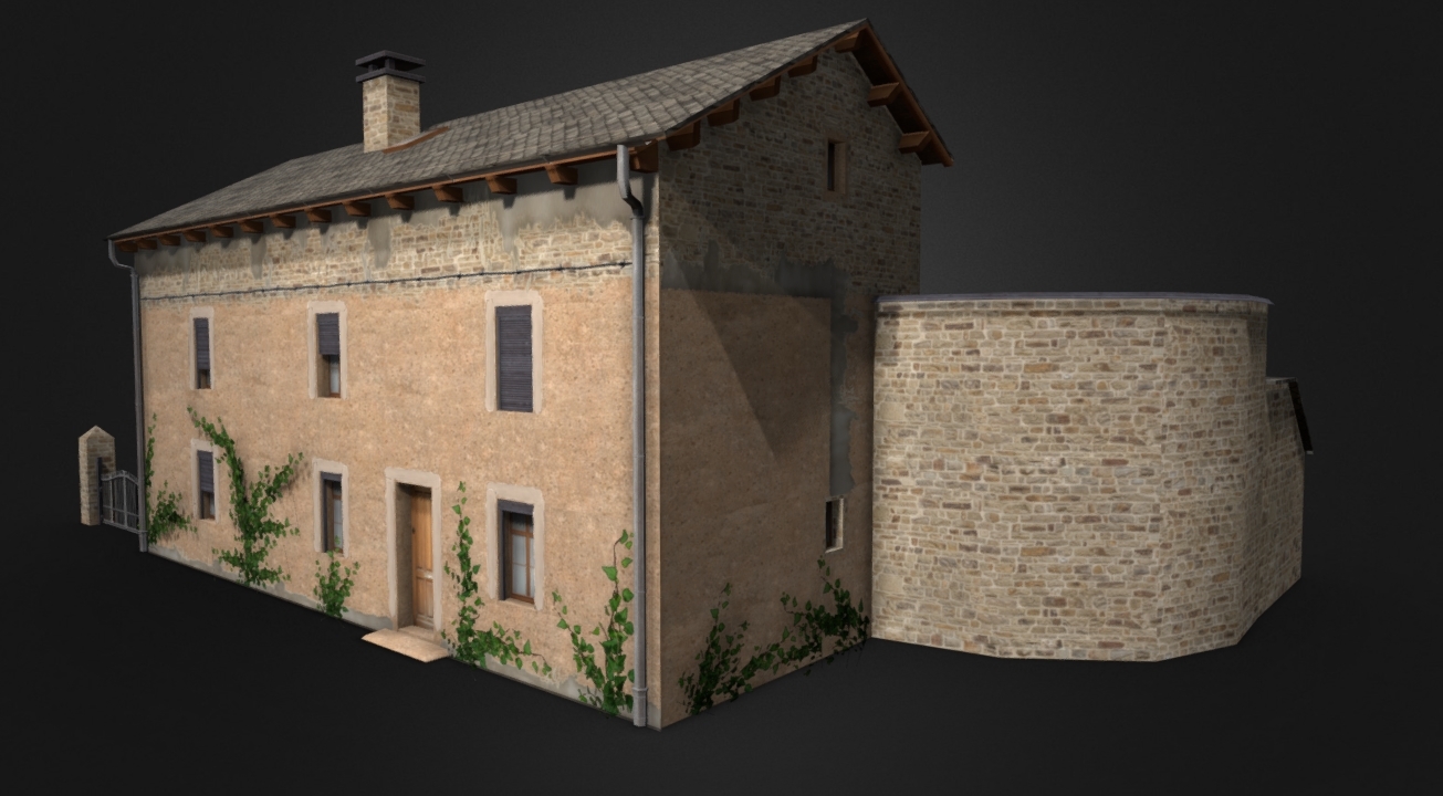 Low poly House 3d model