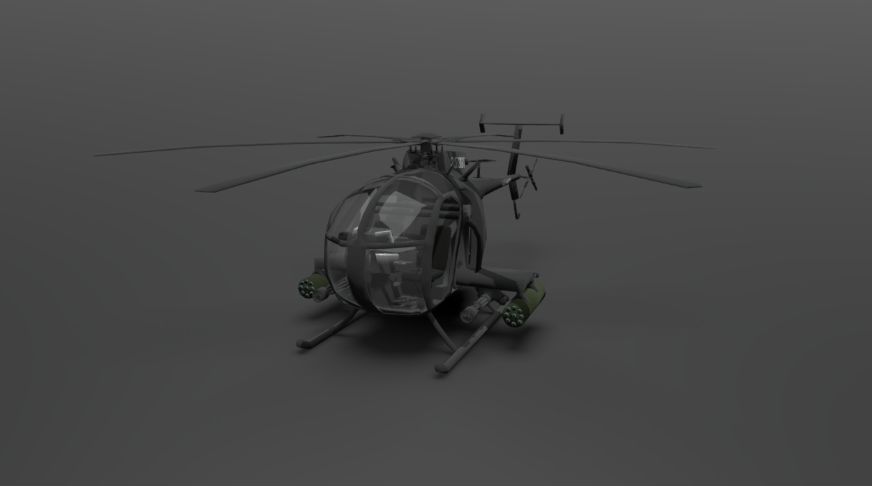 MH-6 Little Bird 3d model