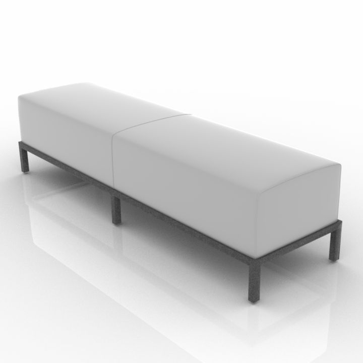 Meridiani Berry Banquet Sofa 3d model
