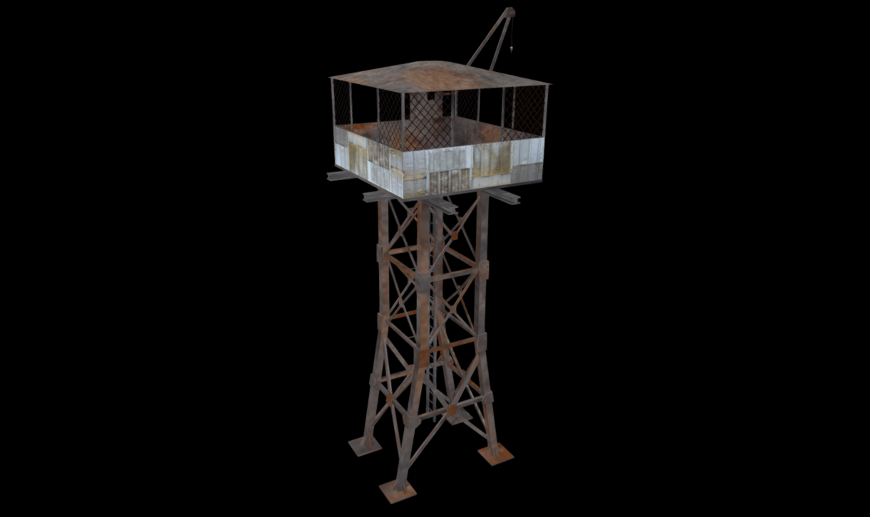 Old observation tower 3d model