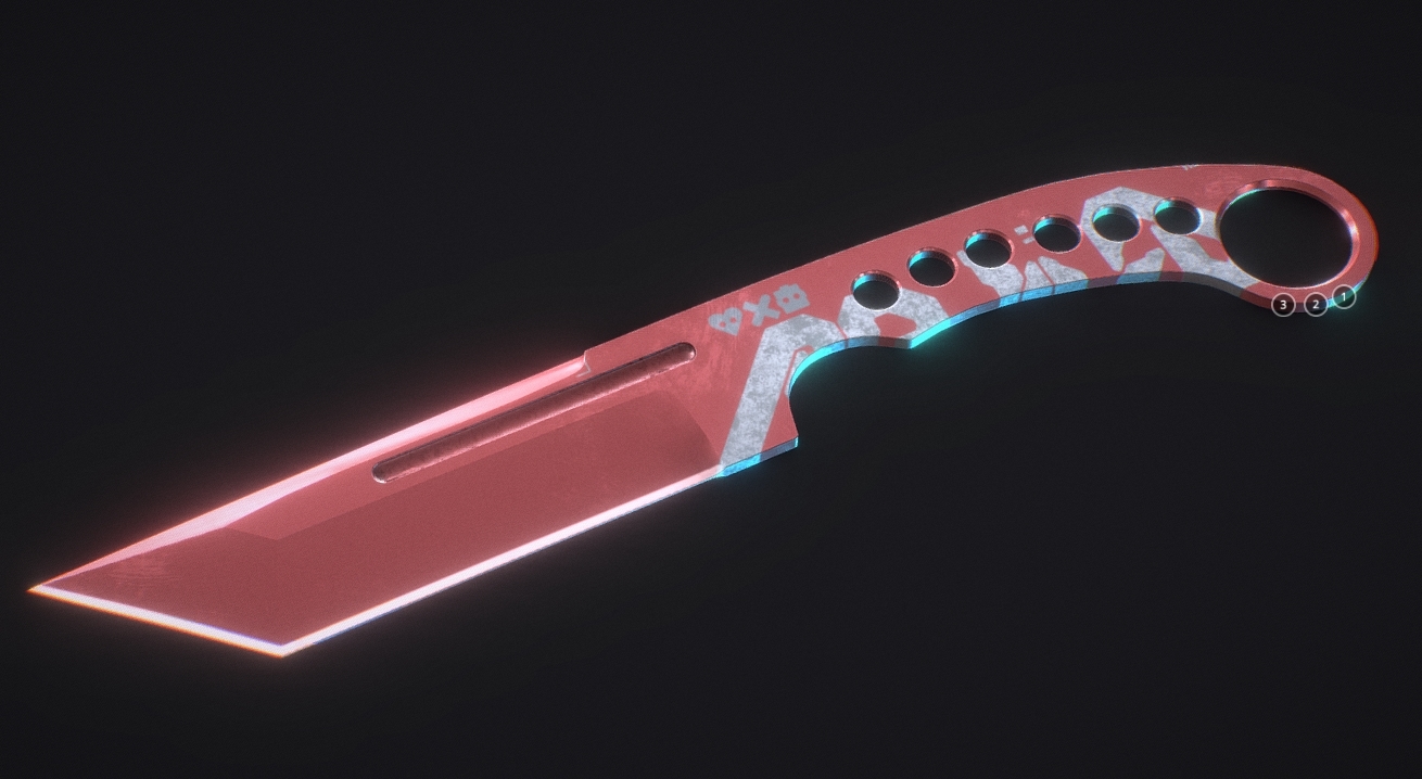 Scifi Knife 3d model