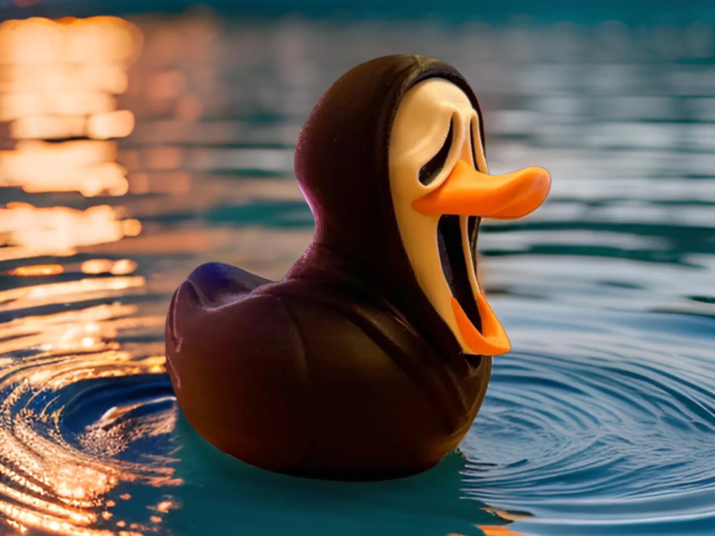 Scream Rubber Duck 3d model