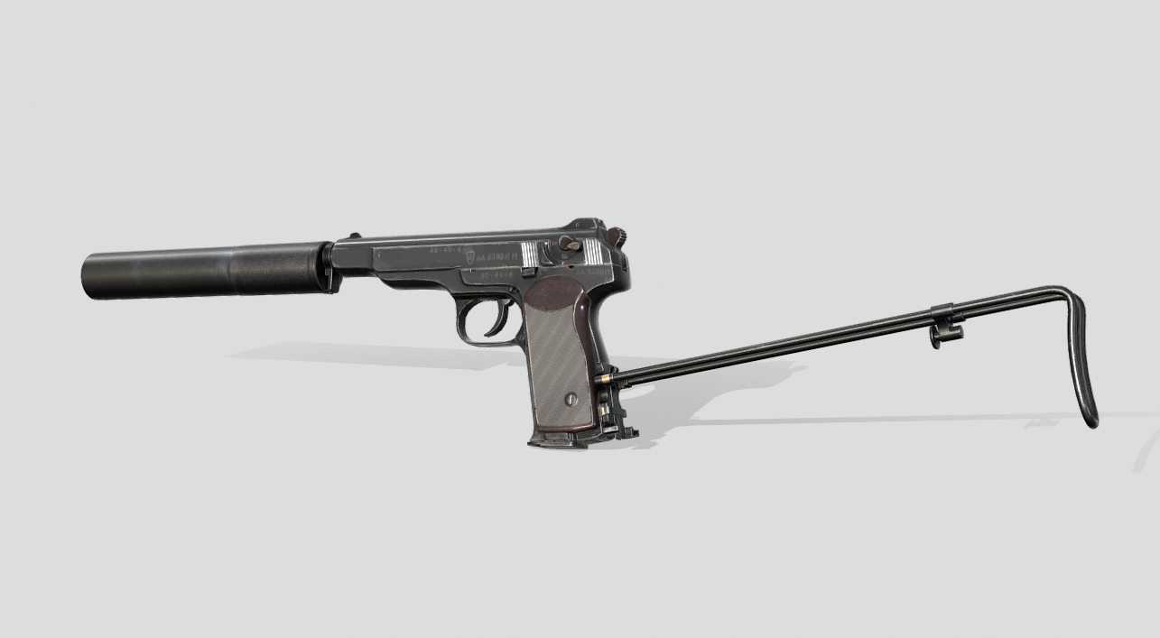 Stechkin pistol APB 3d model