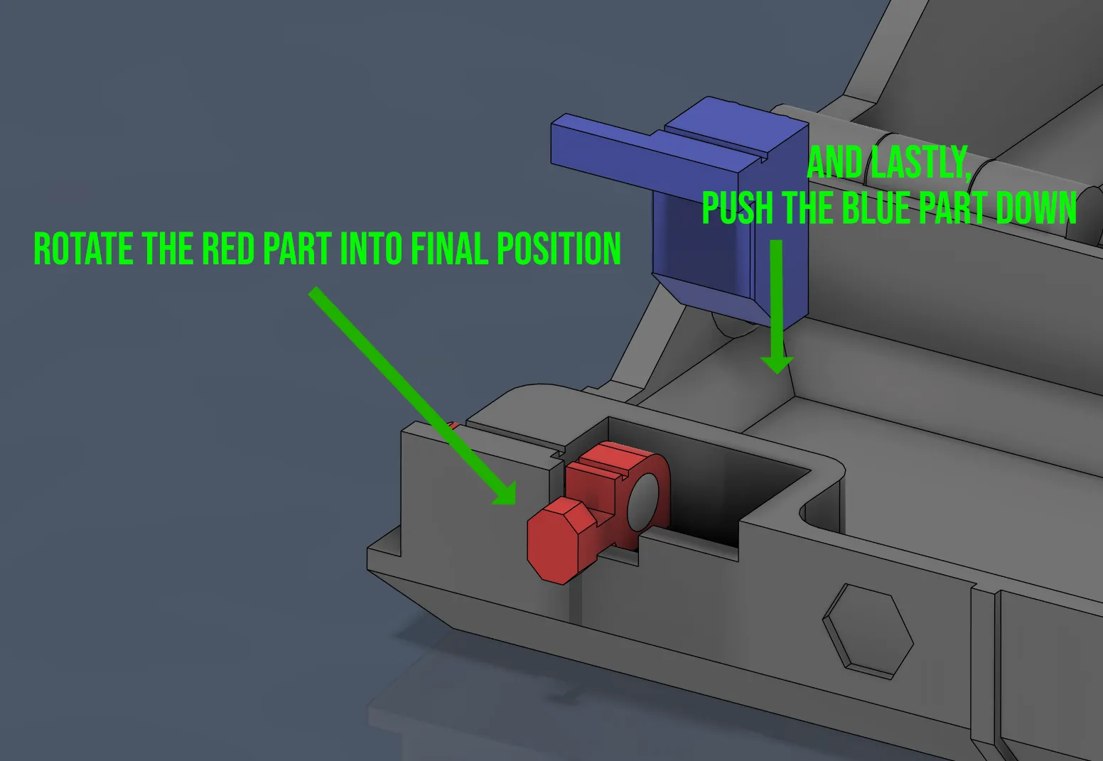 Strong Case - Lock mechanism8 3d model