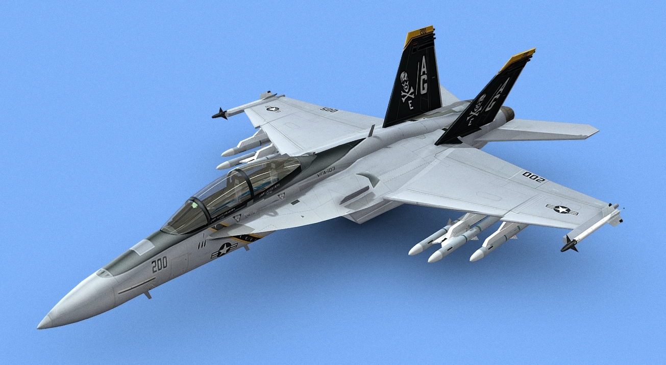 Boeing F/A-18E/F "Super Hornet" 3d model
