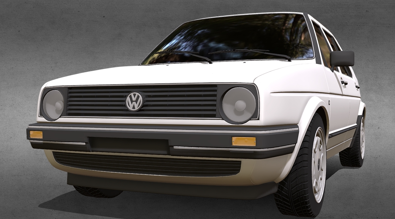 Volkswagen Golf GL 1990 3d model