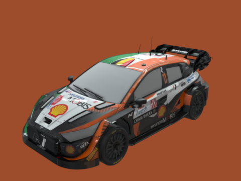WRC HYUNDAI I20 RALLY1 3d model