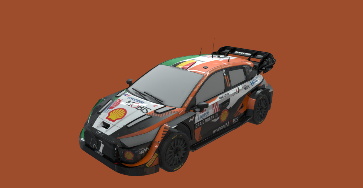 WRC HYUNDAI I20 RALLY1 3d model