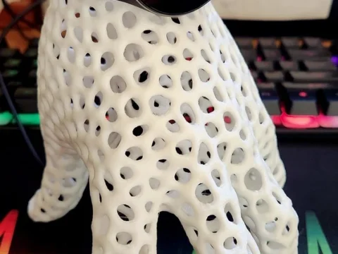 Addams Family Thing Voronoi Mesh - Watch Holder, Charging Stand 3d model