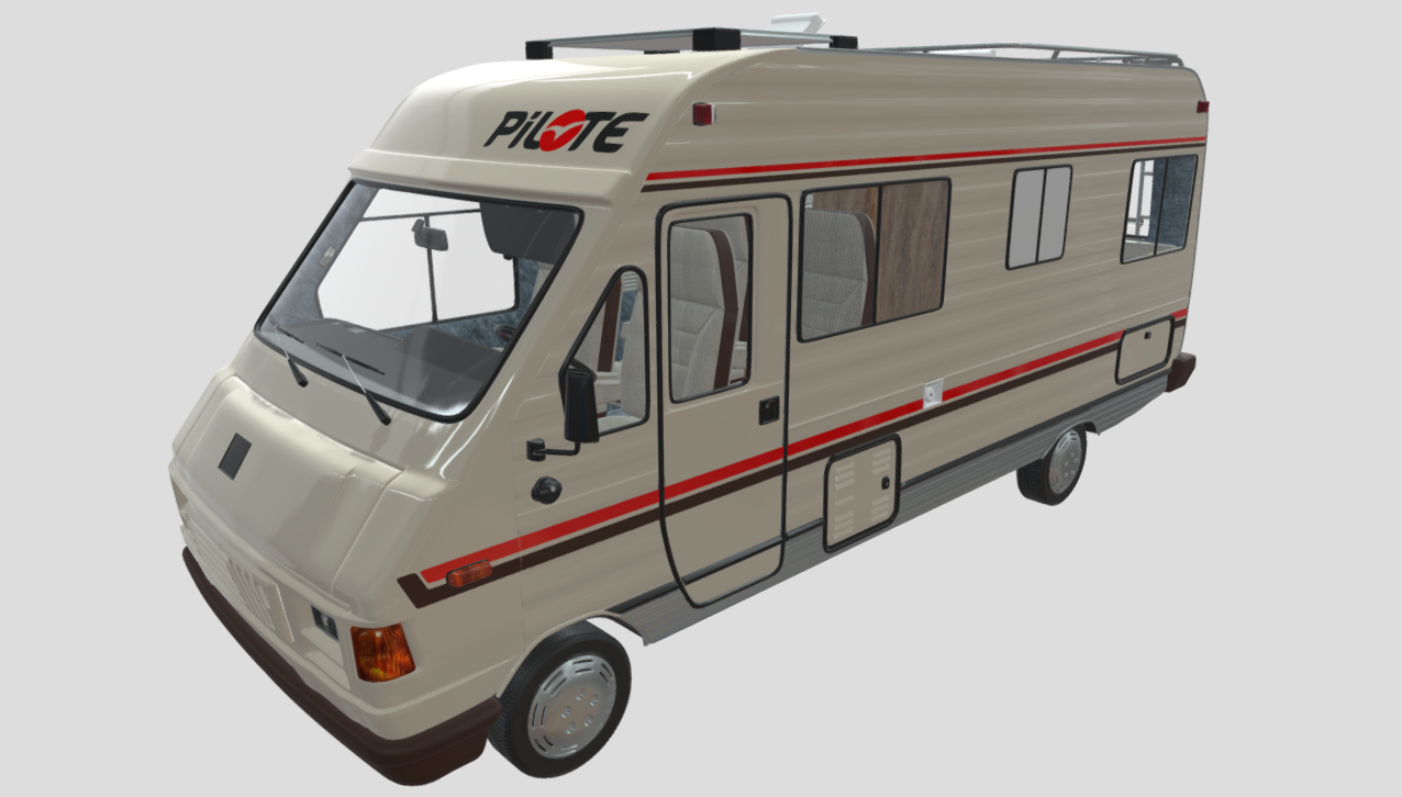 Camping-car Pilote C25D R800 3d model
