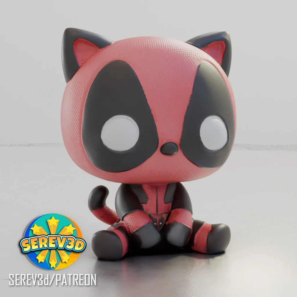 CatPool - Deadpool Cat 3d model