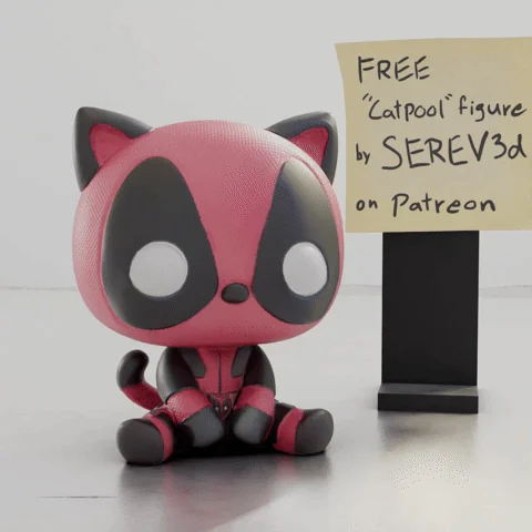 CatPool - Deadpool Cat2 3d model