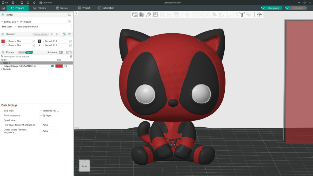 CatPool - Deadpool Cat3 3d model