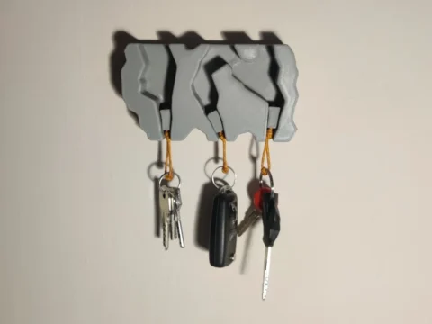 Climbing Nut Key Holder 3d model