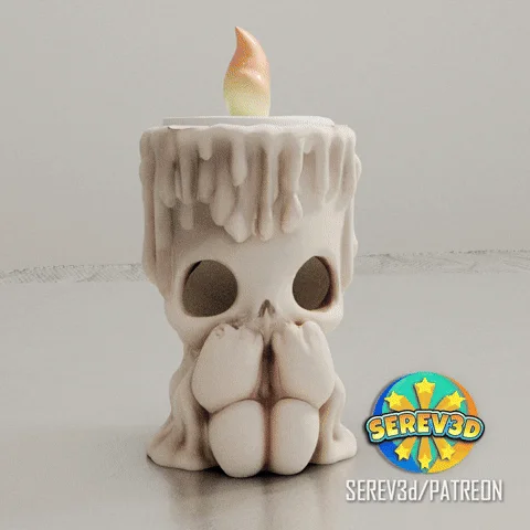 Cute Creepy Candle Holder3 3d model